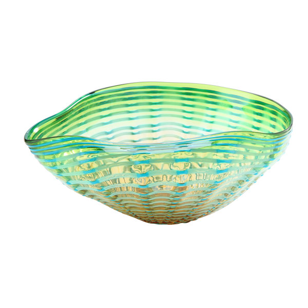 DovecoveContemporary Green Decorative Bowl & Reviews Wayfair